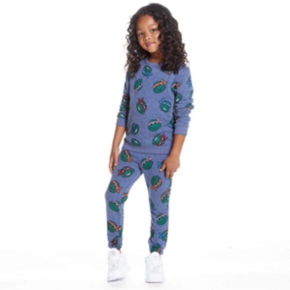 TMNT x Andy & Evan® Teenage Mutant Ninja Turtles Blue Unisex Sweat Set NWT 8 - Picture 11 of 11